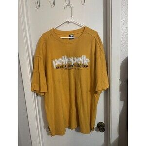 PELLE PELLE shirt, yellow, vintage Marc Buchanan 90s hip hop size XXL